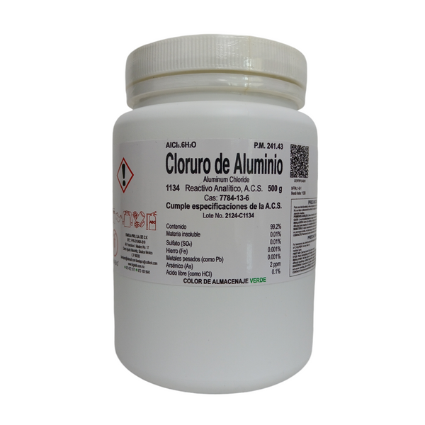 Cloruro De Aluminio R. A. De 500 G Jf Lhabo ID-3299091