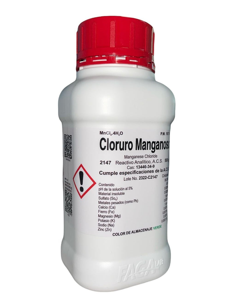 Cloruro Manganoso R. A. De 500 G Fagalab ID-1654957