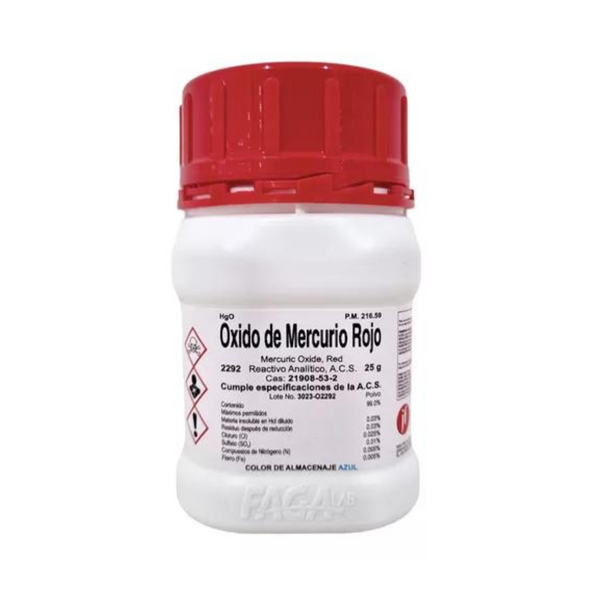 Óxido De Mercurio (Rojo) 25G Fagalab ID-2738034