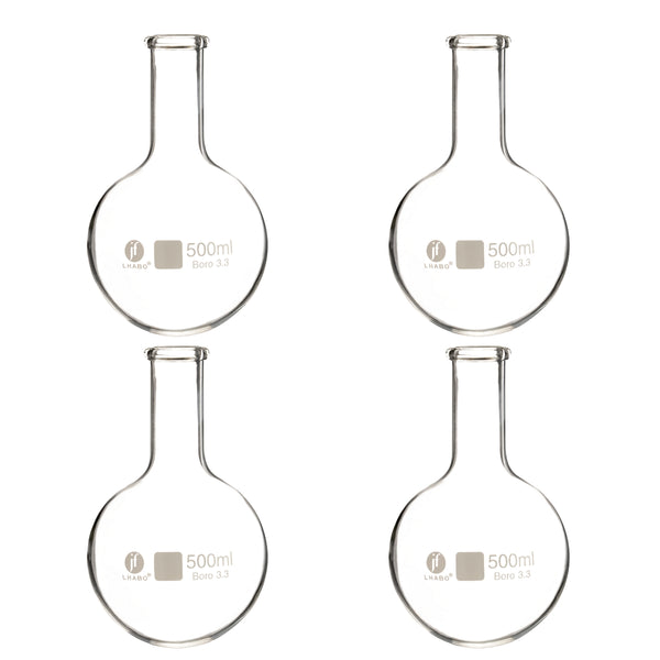 Matraz Fondo Redondo Florencia 500 Ml Paq C/4 Jf Lhabo ID-3672244