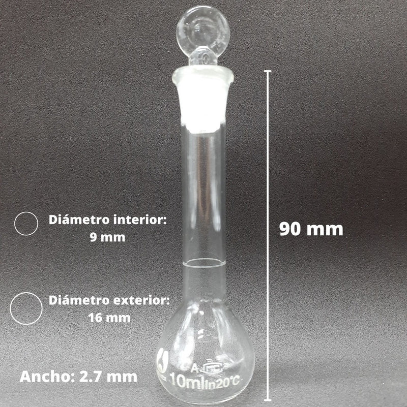 Matraz Volumetrico De Vidrio 10 Ml Jf Lhabo ID-1898586