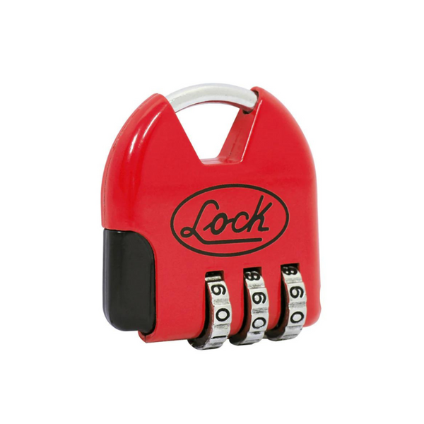 Candado Combinación Digital Maletero 36 Mm Rojo L21m36 Lock