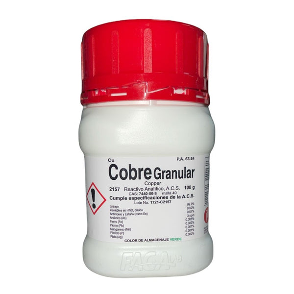 Cobre Granular R. A. de 100 G Fagalab