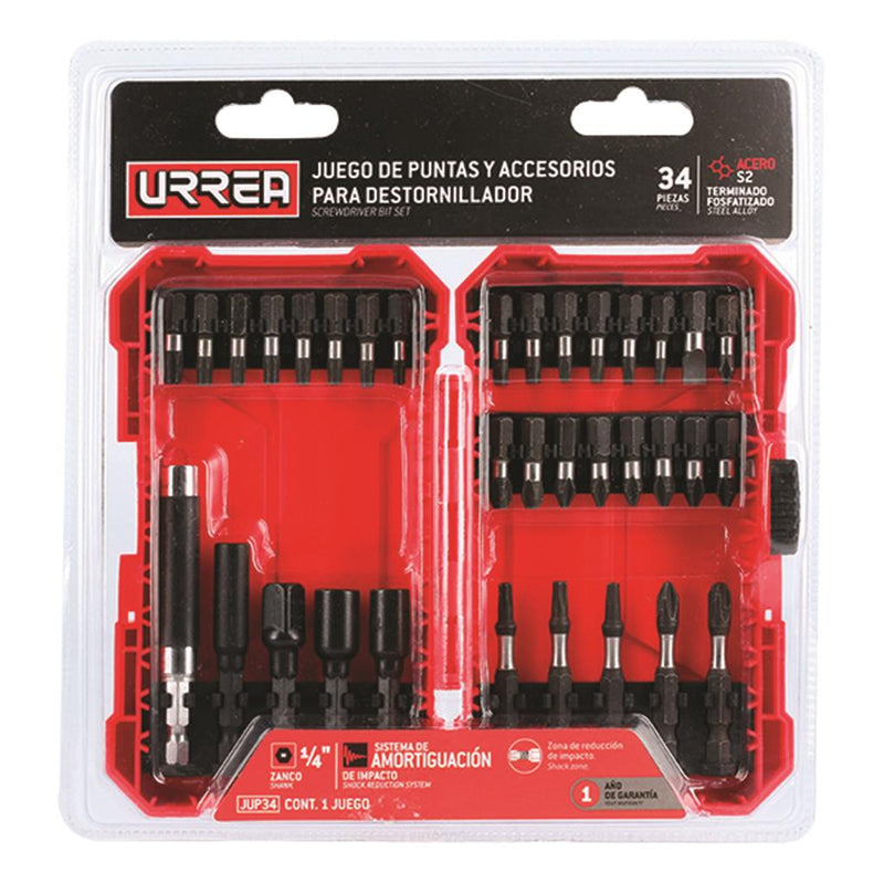 Kit 34 Puntas Destornillador Amortiguador Jup34 Urrea-H ID-2145695