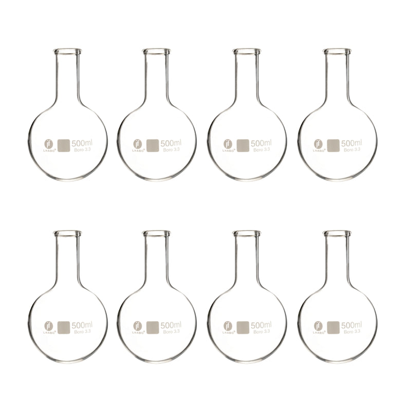 Matraz Fondo Redondo Florencia 500 Ml Paq C/8 Jf Lhabo ID-3672238