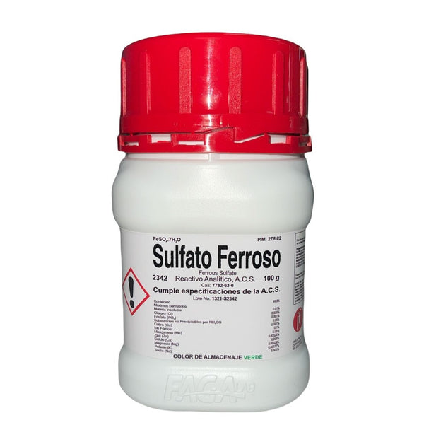 Sulfato Ferroso R. A. de 100 G Fagalab