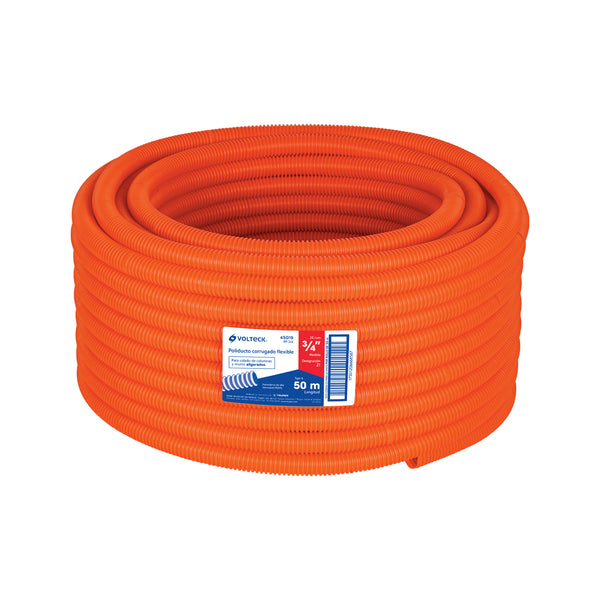 Manguera Poliducto Corrugado 3/4x50 45019 Pf-3/4 Volteck