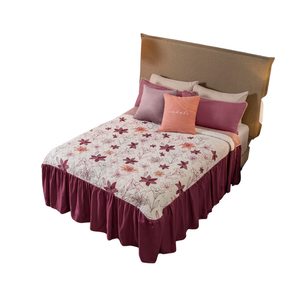 Colcha King Size Azalea 2 Vistas Floral 88852 Vianney