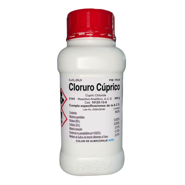 Cloruro Cúprico R. A. de 500 G Fagalab