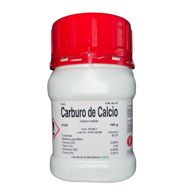Carburo de Calcio de 100 G Fagalab