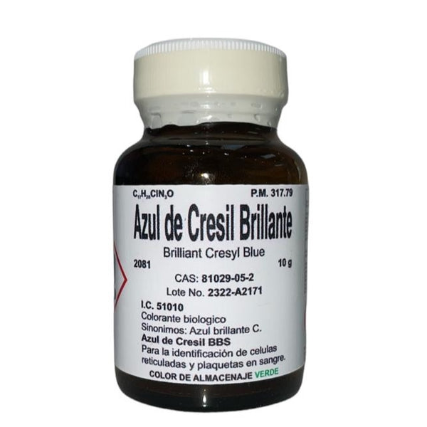Azul de Cresil Brillante de 10 G Fagalab Colorante