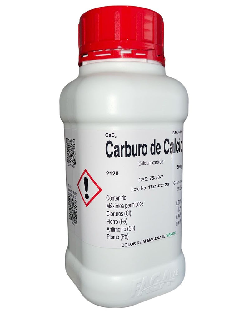 Carburo De Calcio De 500 G Fagalab ID-1639512