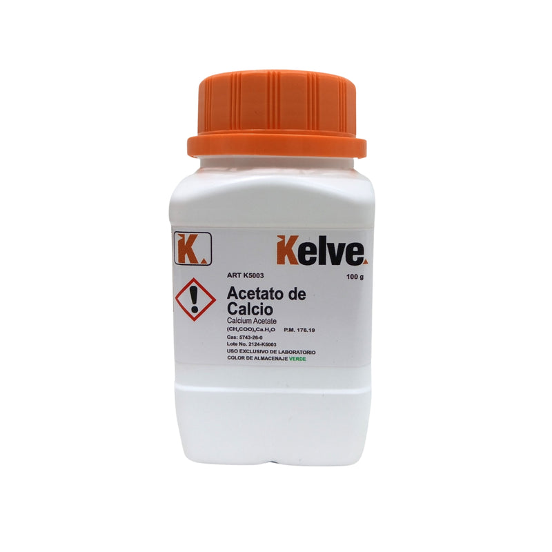 Acetato De Calcio R. A. De 100 G Kelve ID-2928998