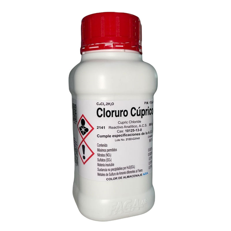 Cloruro Cúprico R. A. De 500 G Fagalab ID-1669882