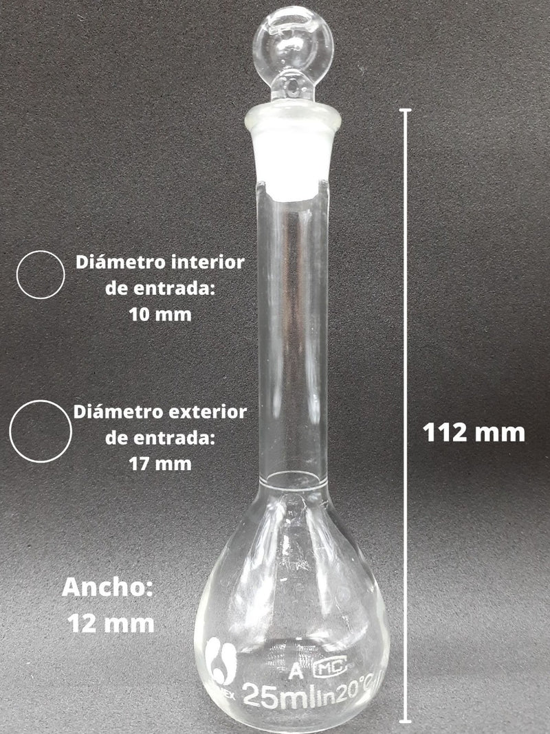 Matraz Volumetrico De Vidrio 25 Ml Jf Lhabo ID-1899007