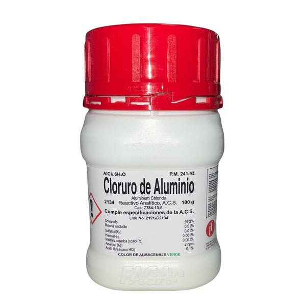 Cloruro de Aluminio R. A. de 100 G Fagalab