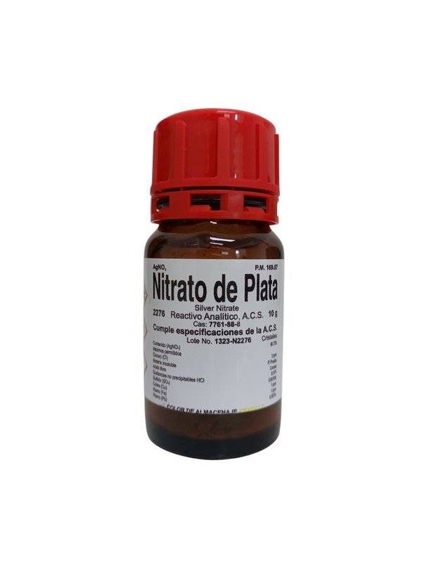 Nitrato de Plata R. A. de 10 G Fagalab