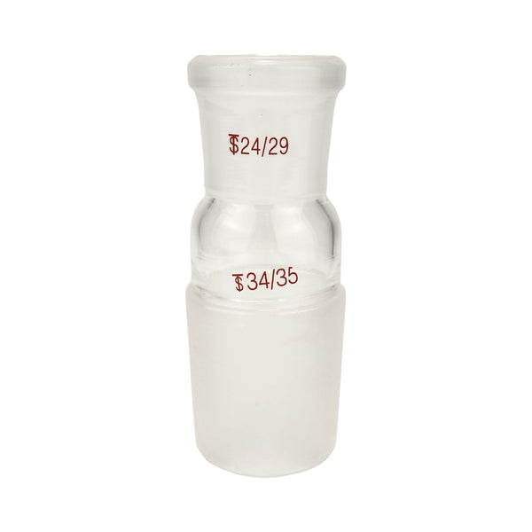 Adaptador de Vidrio Esmerilado Hembra 24/29 Macho 34/35 Jf Lhabo