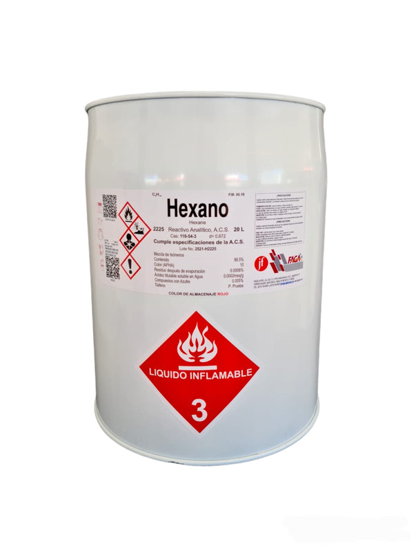 Hexano 20 Litros Fagalab ID-1688089