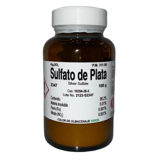 Sulfato de Plata R. A. de 100 G Fagalab