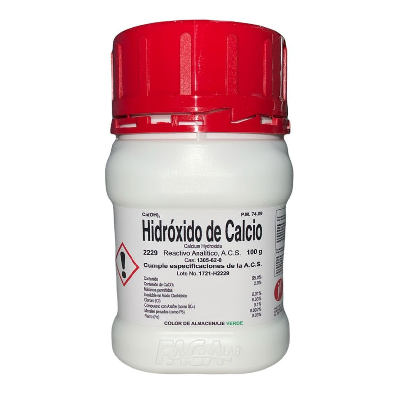 Hidroxido De Calcio R. A. De 100 G Fagalab ID-1641328