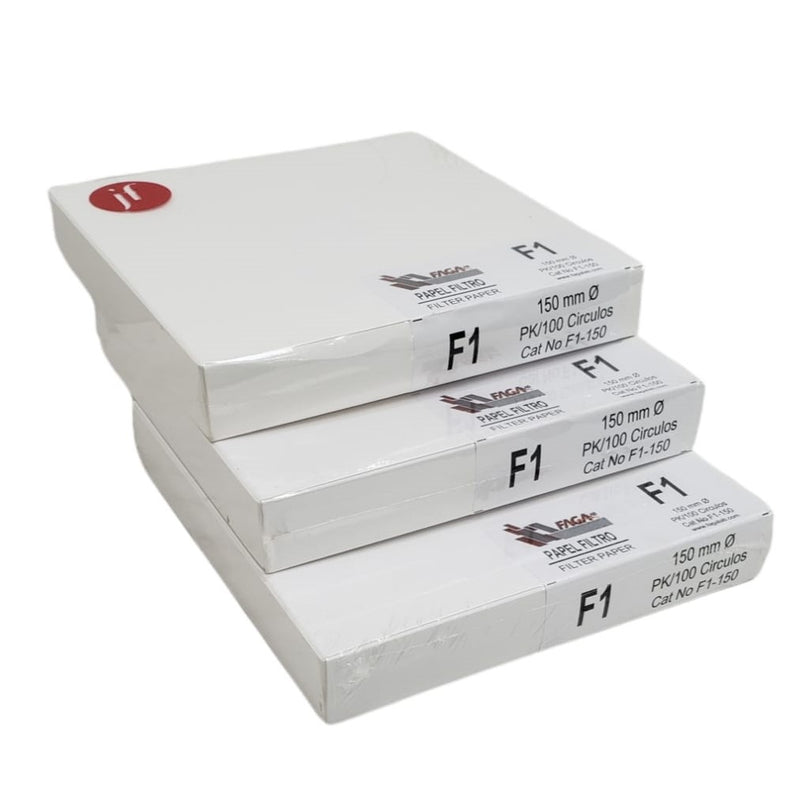 Paquete De 3 Papel Filtro Cualitativo Fagalab F1-150 C/100 ID-1736304
