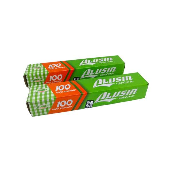 Papel Aluminio Grueso 2 Piezas de 100m Pa100g Alusin
