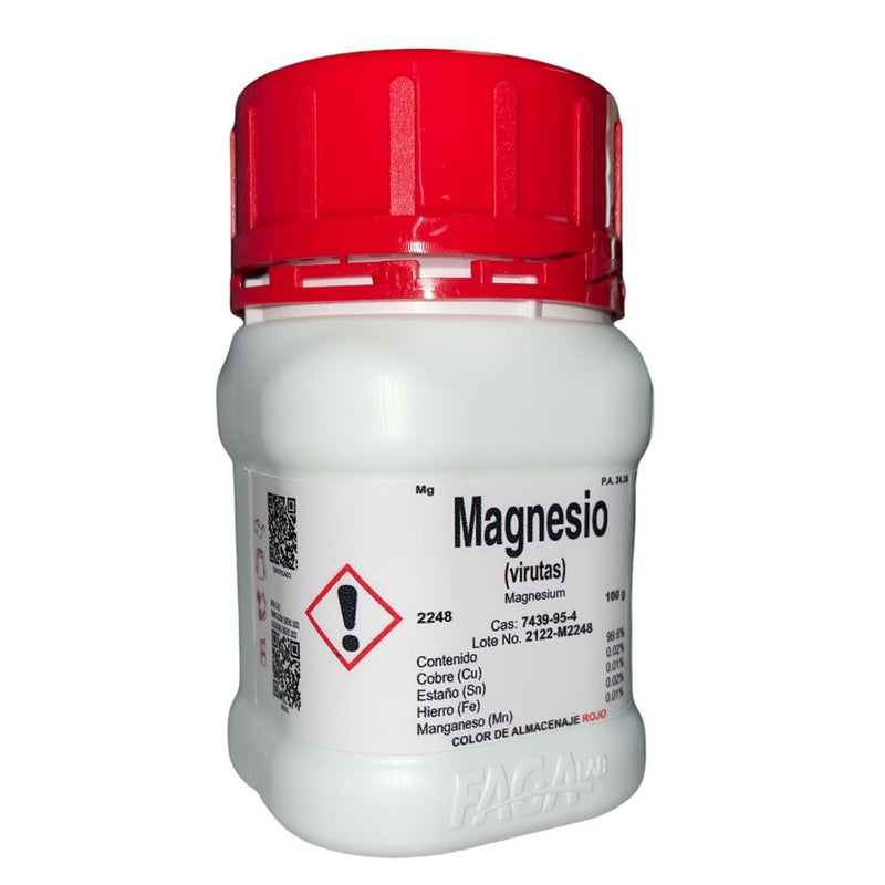 Magnesio (Virutas) R. A. De 100 G Fagalab ID-1657437