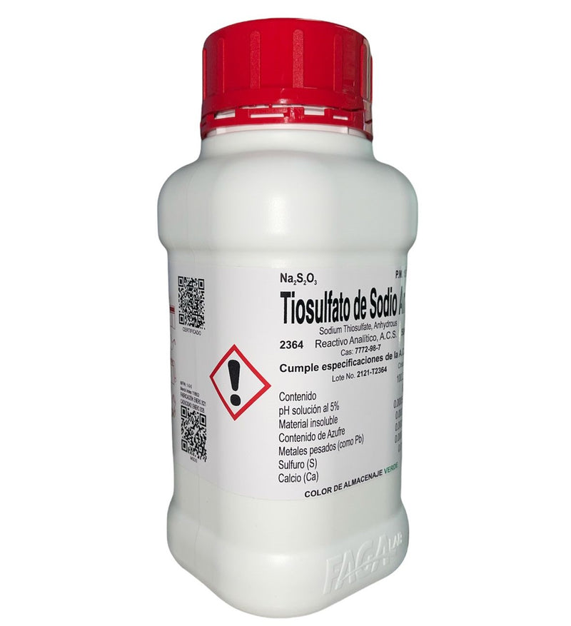 Tiosulfato De Sodio Anhidro R. A. 500 G Fagalab ID-1639267