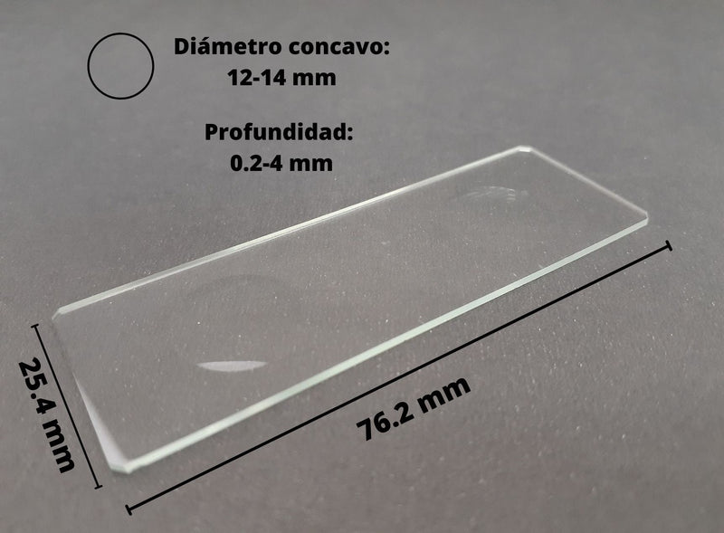 Portaobjeto 2 Cavidades Para Microscopio Paq C/5 Piezas Jf Lhabo ID-1662821