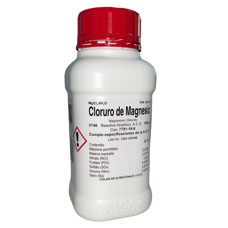 Cloruro De Magnesio R. A. De 500 G Fagalab ID-1656733