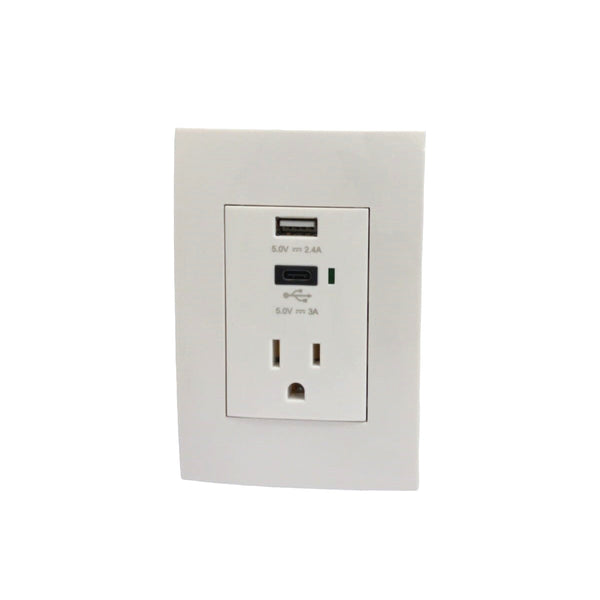 Contacto 2polos + Tierra con 2 Puertos Usb, 48313 Volteck