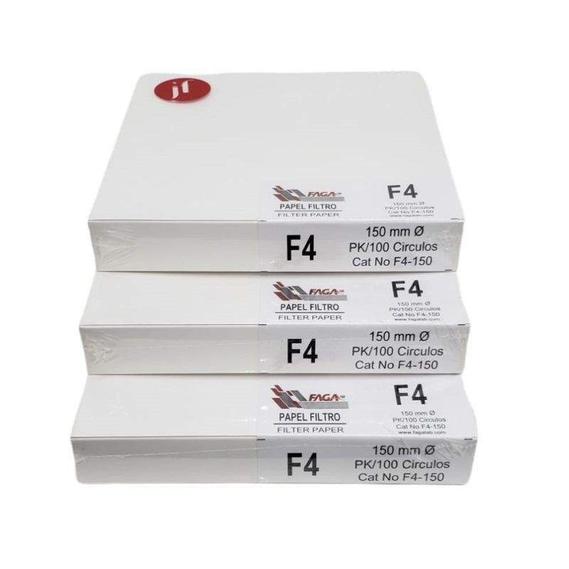 Paquete De 3 Papel Filtro Cualitativo Fagalab F4-150 C/100 ID-1736314