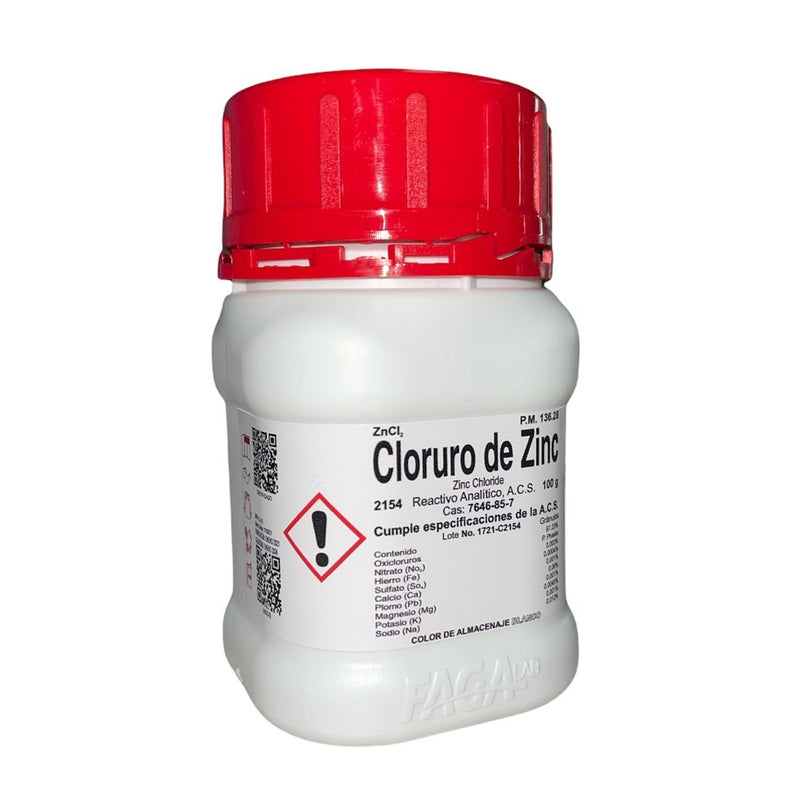 Cloruro De Zinc R. A. De 100 G Fagalab ID-1639657