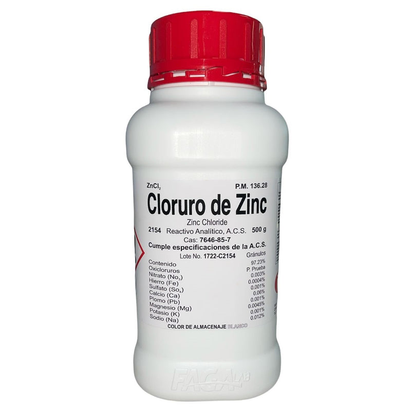 Cloruro De Zinc R. A. De 500 G Fagalab ID-1639672