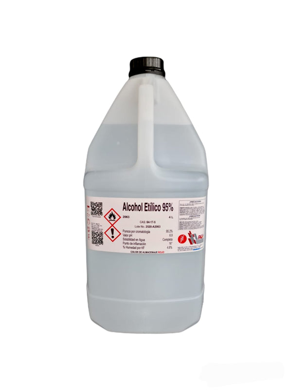 Alcohol Etilico 95% 4 Litros Fagalab