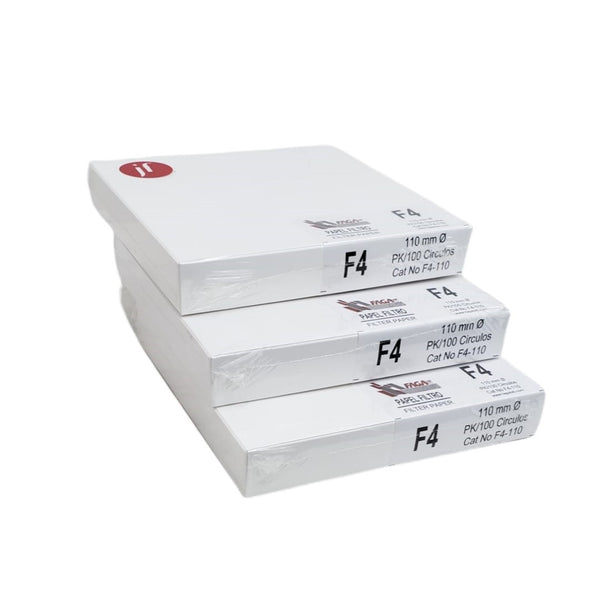 Paquete de 3 Papel Filtro Cualitativo Fagalab F4-110 C/100