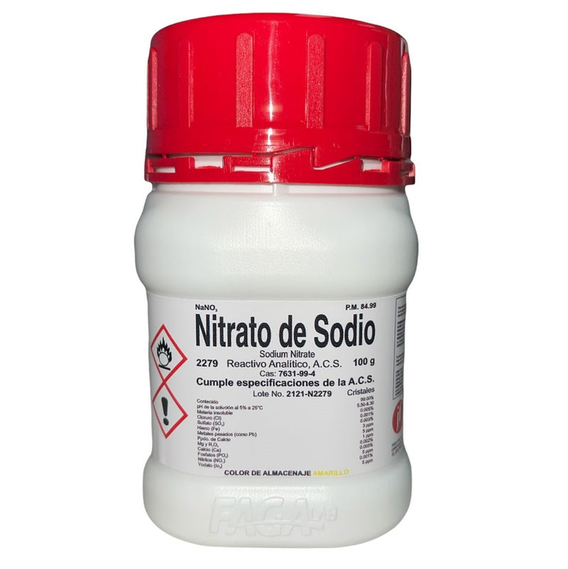 Nitrato De Sodio R. A. De 100 G Fagalab ID-1639742