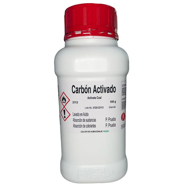 Carbón Activado Granular R. A. de 100 G Fagalab