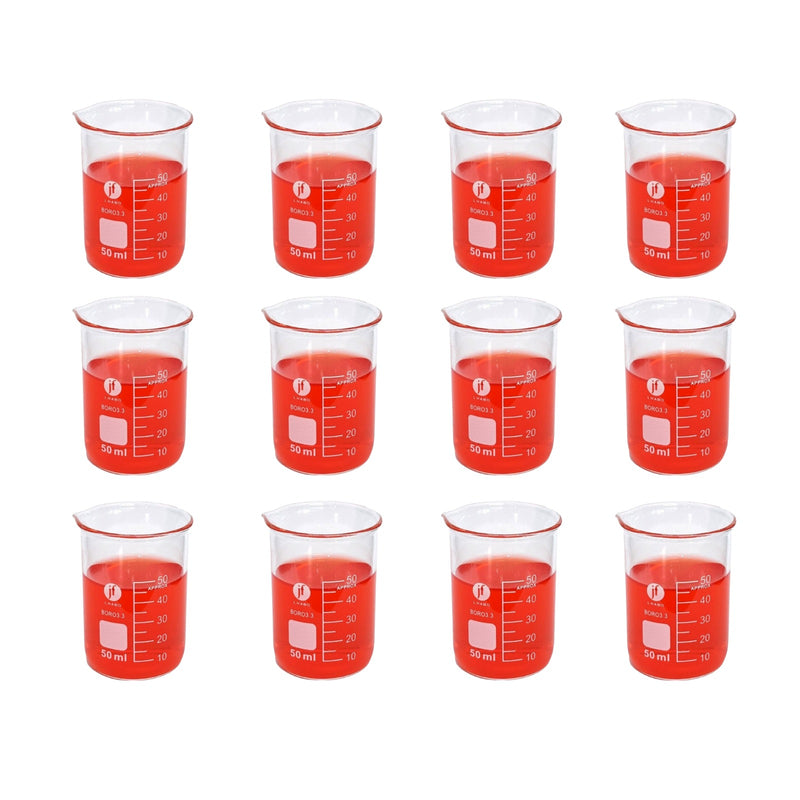 Vaso Precipitado De Vidrio 50 Ml Paq C/12 Jf Lhabo ID-2259478