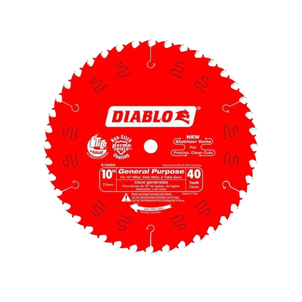 Disco Sierra Circular Diablo 40d 10x5/8 F03f013247 Bosch