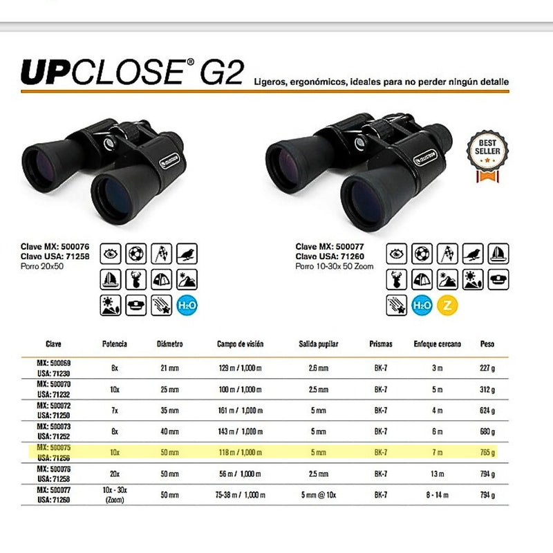 Binocular Upclose G2 10×50 500075 Celestron ID-2493692