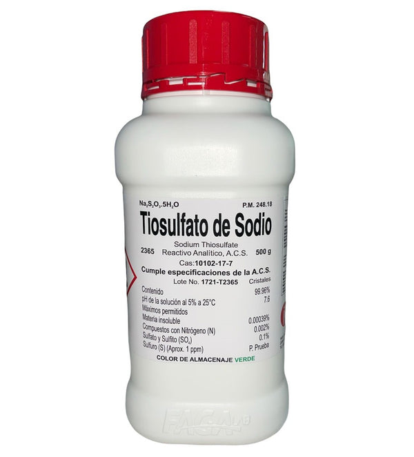 Tiosulfato de Sodio Penta R. A. de 500 G Fagalab