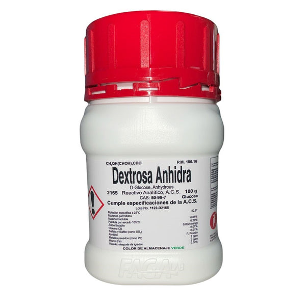 Dextrosa Anhidra (glucosa) R. A. de 100 G Fagalab