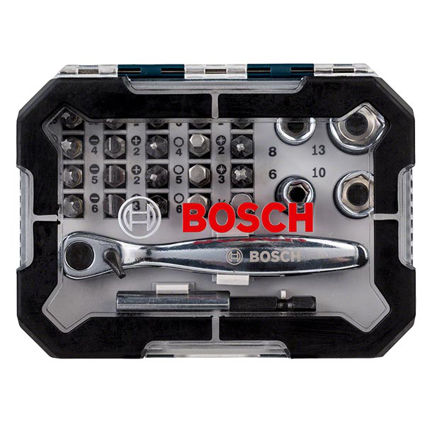 Juego De Puntas Y Dados 26 Pzas Con Matraca  Bosch ID-1685199