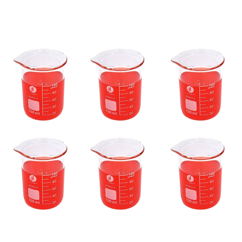 Vaso Precipitado De Vidrio 100 Ml Paq C/6 Jf Lhabo ID-2259487