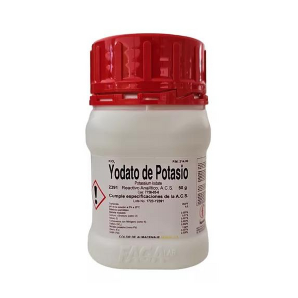 Yodato de Potasio R. A. 50g Fagalab