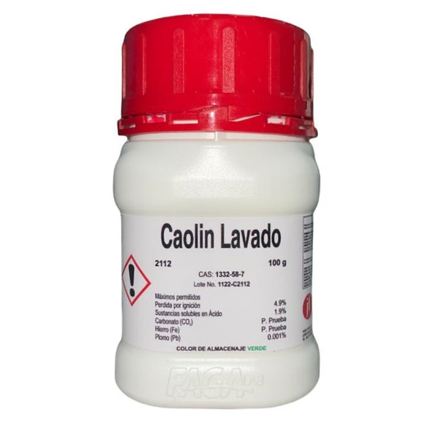 Caolín Lavado R. A. de 100 G Fagalab