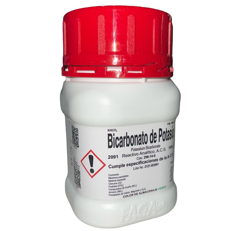 Bicarbonato De Potasio R. A. De 100 G Fagalab ID-1641399