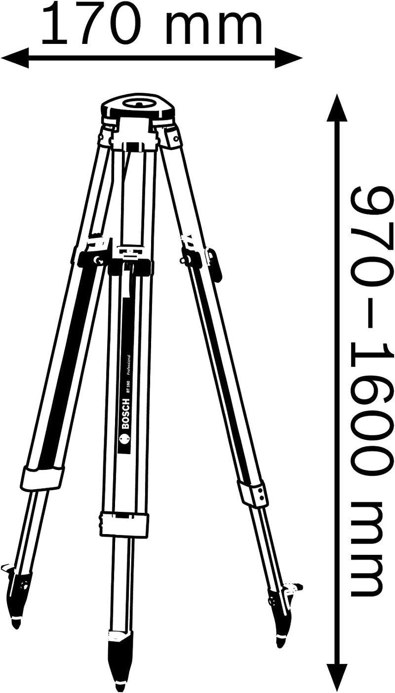 Tripoide De Construccion Para Laser Bt160 0601091200 Bosch ID-2047910